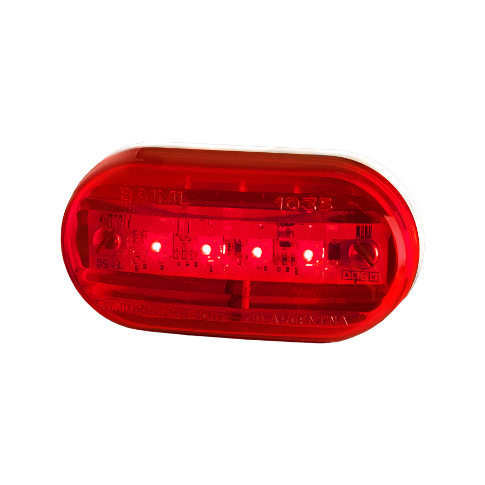 1035E-R - FARO 4 LED ROJO - 12/24V